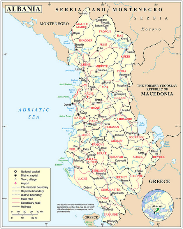 Albania Map